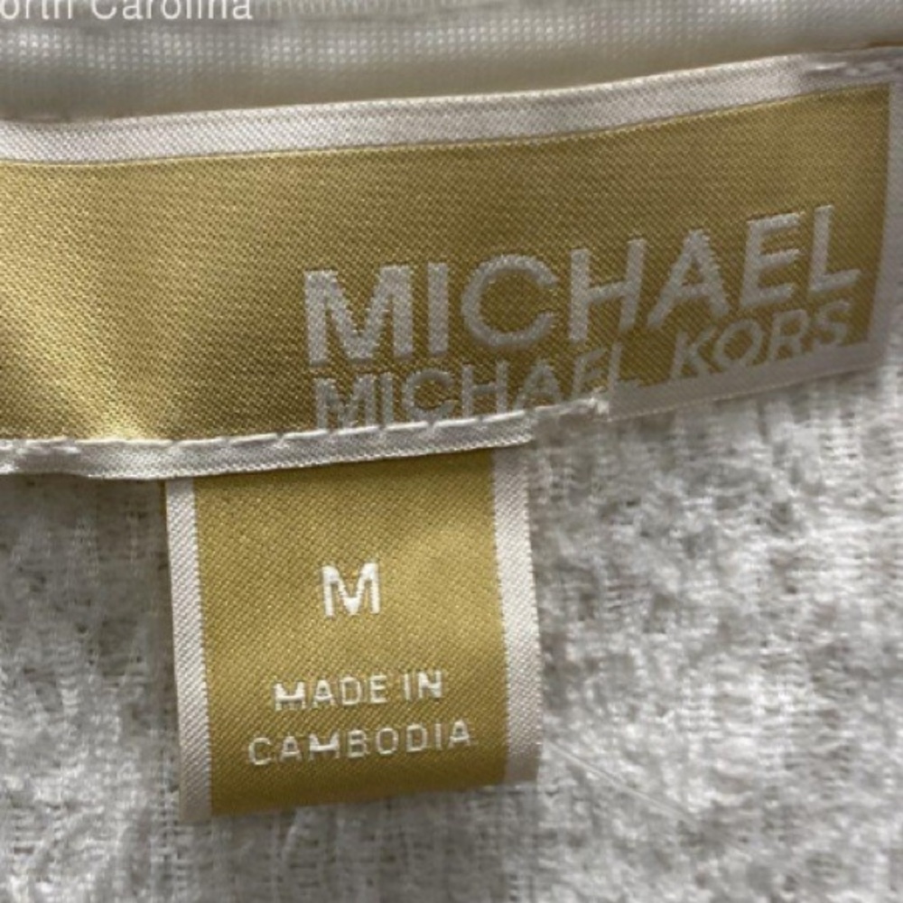 White Michael KORS Sleeveless Top - Picture 3 of 5